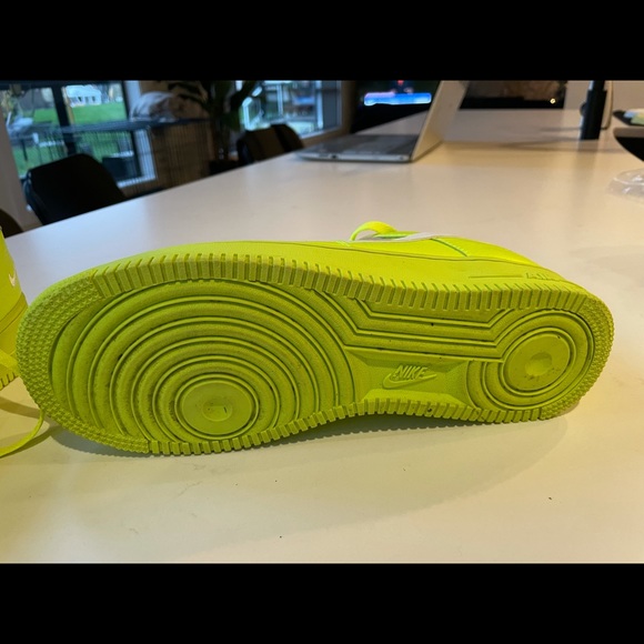 Lime Green Air Force ones, men’s size 9.5. - Picture 3 of 4